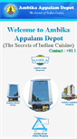 Mobile Screenshot of ambikaappalamdepot.com